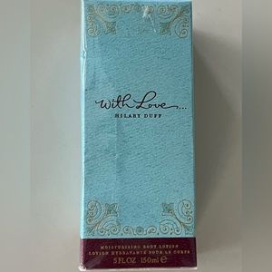 Rare Hilary Duff “With love” body lotion “. Brand new in box